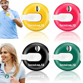 Frienda 4 Pieces Golf Score Counter Mini Golf Stroke Counter with One Touch Reset and Simple Attachment to Scorekeeper Glove in (Multicolor)