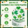 Sunnychicc Sunnychicc 100 Pcs St. Patrick's Day Paper Plates 7