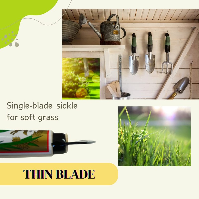 nascom Japanese Weeding Sickle (Thin Blade) High Grade Steel Blade