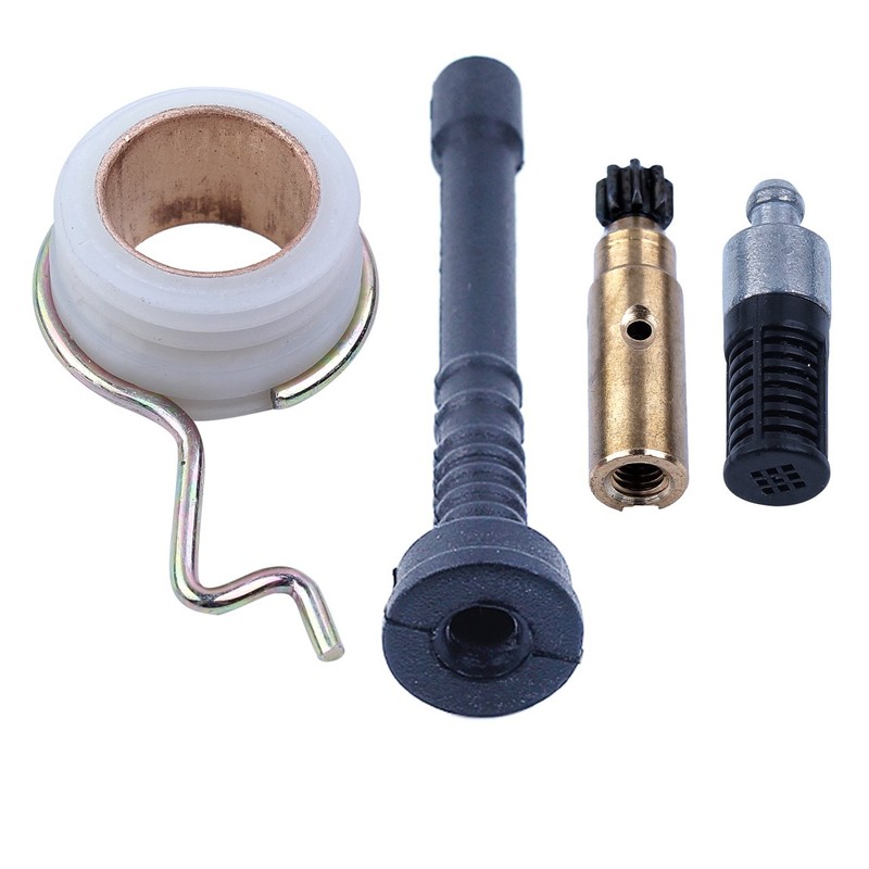Oil Pump Worm Gear Oil Filter Hose Line For Stihl