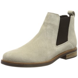Clarks Women’s Memi Top Chelsea Boots, Sand suede, 37 eu