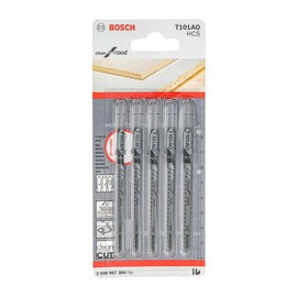 Bosch Hoja de calar Clean for wood 5 piezas T101AO
