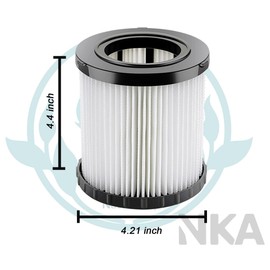 NKA 2 Pack DCV5801H Replacement Filters For DEWALT vacuum filter Fit for DCV580, DCV581H, DCV5801H Wet/Dry VAC Vacuum, Vacuum Filter for 20V MAX Cordless Vacuums - Washable & Reusable
