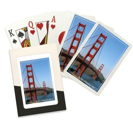 Lantern Press San Francisco, California, Golden Gate Bridge Day (52 Playing Cards, Poker Size Card Deck with Jokers)