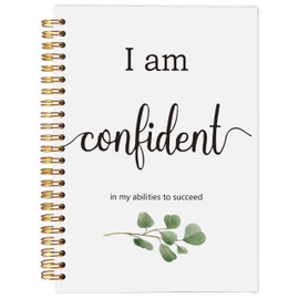 Ecezatik Inspirational Spiral Notebook,Office Accessories Notebook Journal,Inspirational Gifts Notebooks for Women Men Coworkers,Boss Gifts for Women Men,I am Confident Notebook 5.5X8.3 Inch