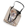 Retriever Dog Pawprints Puppies Graphic Dog Tote Bag