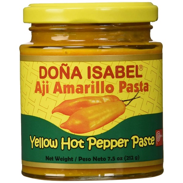 Dona Isabel Aji Amarillo Paste - Hot Yellow Pepper Paste - 7.5 Ounces - Product of Peru - 2 PACK