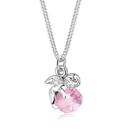 Elli Necklace Angel Ball with Crystals in 925 Sterling Silver