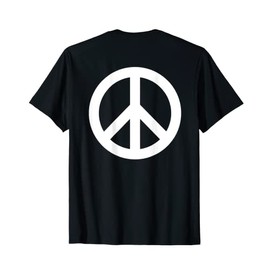 Backprint Peace Symbol and Peace Sign Peace Sign T-Shirt