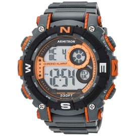 Armitron Sport Men's 40/8284ORG Sport Watch with Grey Band