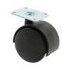 MS Beschläge® Furniture Castors Transport Castor Plastic with Screw-On Plate