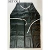 Waterproof Vinyl Bib Apron Black 41 x 27" Set of