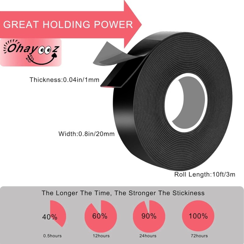 Extra Strong Double Sided Tape Heavy Duty 10FT, Very Sticky