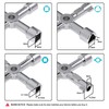 DURATECH 4 Way Utility Key, Multi-functional Water Key, 1-Pack, for