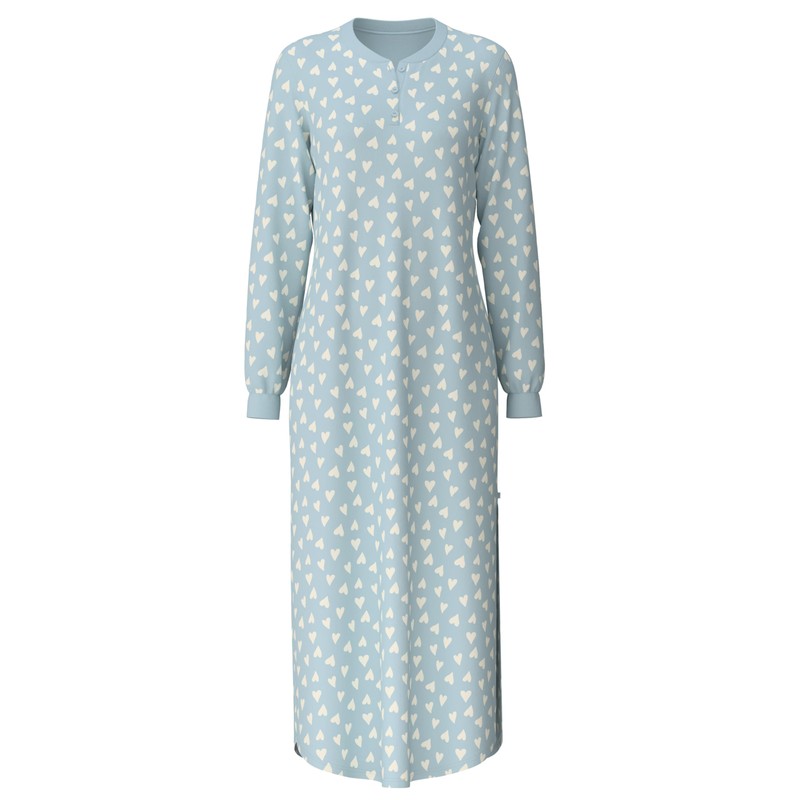 CALIDA Midnight Love Women's Long Sleeve Nightdress, Length 130 cm,
