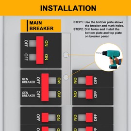 Generator Interlock Kit Compatible with Bryant 150 or 200 Amp Main Breaker Panels,Professional and Interlock Kit (1)