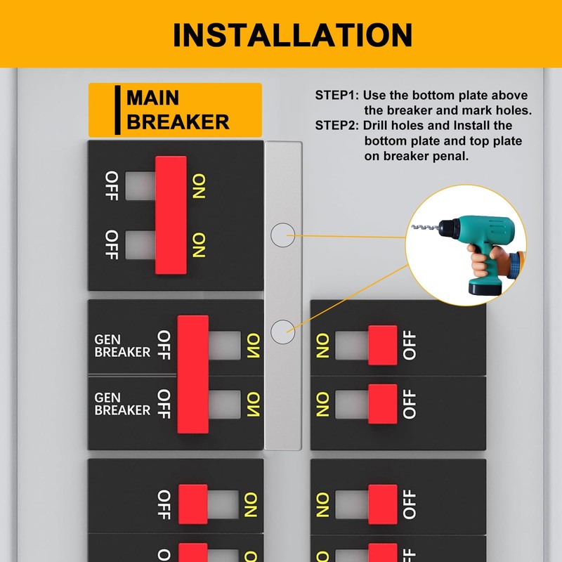 Generator Interlock Kit Compatible with Bryant 150 or 200 Amp
