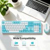 Tongyangat Wireless Keyboard and Mouse Combo, 2.4G Full-Size Keyboard Mouse