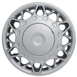 15 inch Hubcaps Best for 1997-2005 Buik Century - (Set of 4) Wheel Covers 15in Hub Caps Silver Rim Cover - Car Accessories for 15 inch Wheels - Snap On Hubcap, Auto Tire Replacement Exterior Cap