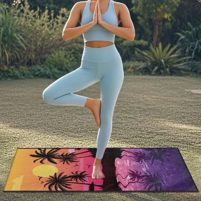 SEANATIVE Purple Sunset Beach Multi-Purpose Car Drying Towels - Absorber