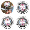 Custom Floral Purse Hook Folding Bag Hanger Bridesmaid Gifts and