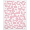 WANDfee Wall Sticker Hibiscus Flowers Choice of Colours Pink Wall