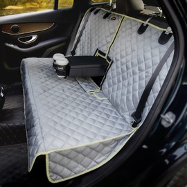 iBuddy Car Seat Cover Waterproof Back Seat Cover for Kids and Dogs Without Smell Heavy Duty and Nonslip Rear Seat Protector Non Stick Fur Bench Seat Cover for SUV Van Easy to Install Machine Washable