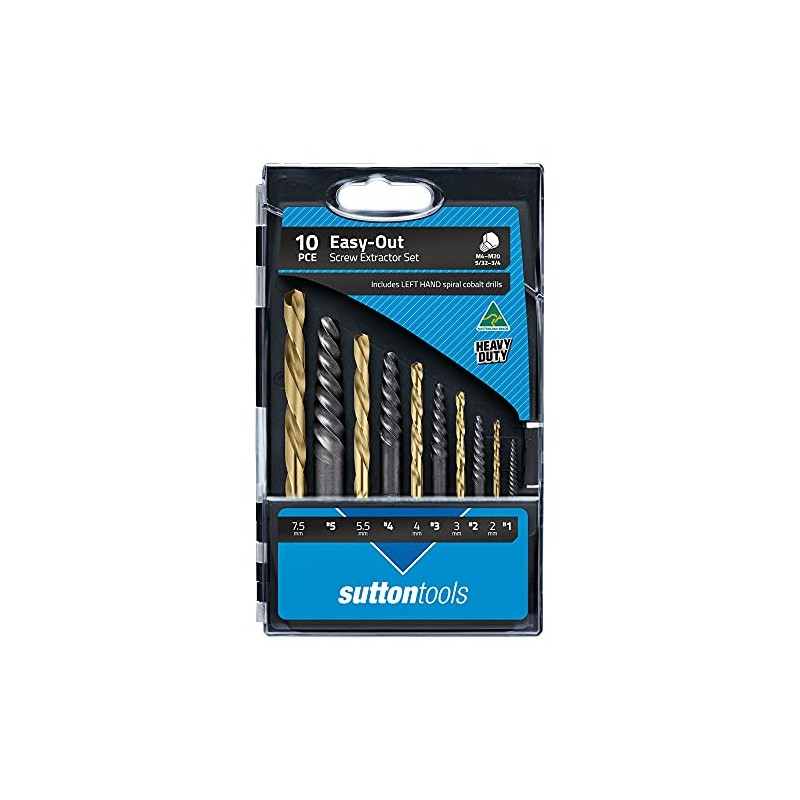 Sutton M603 Screw Extractor 10-Pieces Set, #1 - #5 +