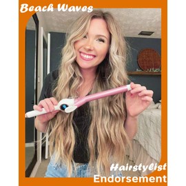 ORYNNE Ceramic Curling Iron, 3/4 Inch Barrel, Digital Temp Control, Fast Heat Up, 7 Adjustable Temperatures, 60 Min Auto Shut Off