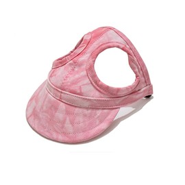 Leconpet Dog Baseball Cap, Adjustable Pet Sun Hat with Big Ear Holes (Cloud Pink, S)