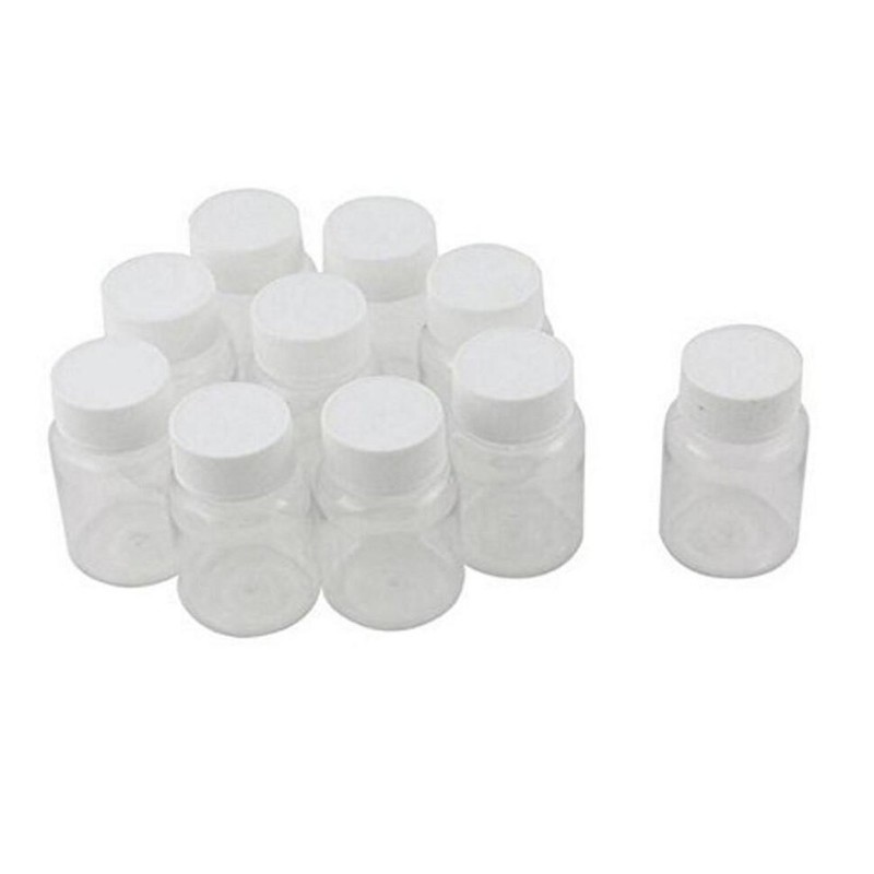 12 PCS 100 ML 3.3 OZ Plastic Clear Bottles Empty