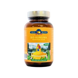 Bioking 23.7 g Organic Turmeric Capsules - High Dose Turmeric Capsules - Turmeric Holistic Extract - 60 Capsules - Vegan, Laboratory Tested and No Unwanted Additives