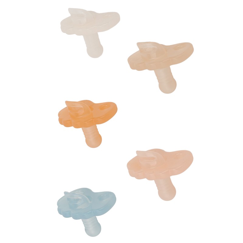 Silicone Baby Pacifier Bite Resistant Teething Discomfort Relief Washable Silicone