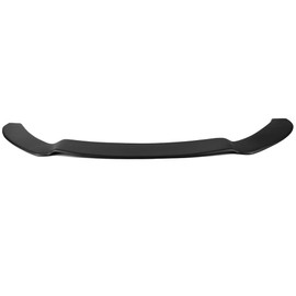 IKON MOTORSPORTS, Front Splitter Lip & Rods Compatible With 2013-2014 Ford Focus ST, Matte Black Polypropylene Replacement Bodykit Air Dam Chin Bumper Spoiler Lip With Red Rods