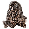 CHROME CRANE (Chrome Crane) Women's Stole Zebra Pattern Animal Design