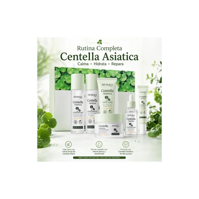 Kit Facial Centella Asiática, Acné, Manchas Arrugas,grasa,6p