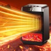 casedazzle Electric Fireplace Heater 1500W Heater W/ LED Flame Office