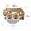 Caltric Front/Rear Brake Disc &amp; Caliper Kit for CanAm Outlander