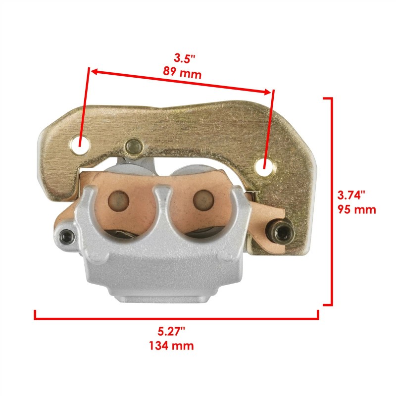 Caltric Front/Rear Brake Disc &amp; Caliper Kit for CanAm Outlander