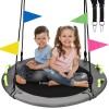 Zoshine Exclusive Best-seller 40-Inch Outdoor Net Swing Grey Weather-Proof Spider