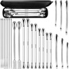 Artcome 23 Pcs 304 Stainless Steel Micro Spoop & Lab