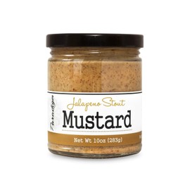Paradigm Foodworks Jalapeno Stout Mustard, 10 oz - Condiment for Meat, Sandwiches, Vegetables, & More - Made with Premium Ingredients, No Artificial Ingredients & Flavors