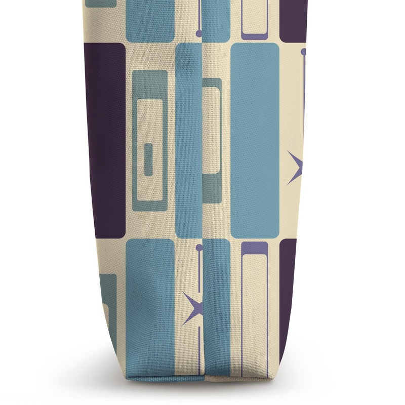 Mid-Century Modern Inspired Abstract Geometric Array Tote Bag