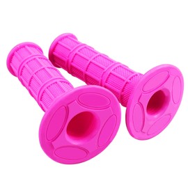 HOLATO 7/8" Handlebar Grips for 50cc-125cc CRF70 CRF80 TRX450 TTR90 TTR110 TTR125 PW80 RM80 DR650 KLX250 KLX300 KX65 SSR125 Pit Dirt Bike ATV Quad Motocross Motorcycles CT100U CT200U Mini Bike Pink