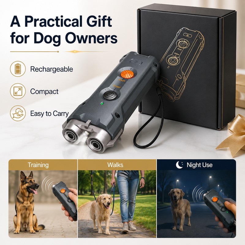 Ultrasonic Dog Training Device for Bark Control – Rechargeable Pet