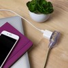 Globe Electric 22816 Designer Series 9ft Fabric Extension Cord, 3
