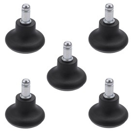 Hepzest 5Pcs Bell Glides Replacement Office Chair Wheels Stopper Office Chair Swivel Caster Wheels, 2 Inch Stool Bell Glides