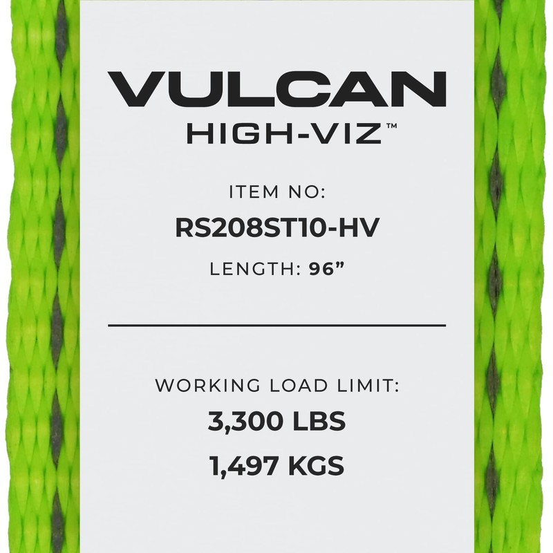 VULCAN Car Tie Down with Twisted Snap Hooks - 2