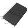 Universal Wired Type-C Slim BLACK Lightweight Stand Cover Keyboard Case