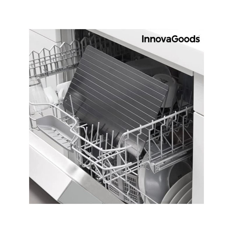 InnovaGoods Quick Defrost Plate of Food, Metals, Alloy Black, 35